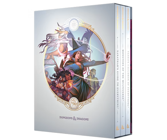 Dungeons and Dragons Wizards of the Coast Rules Expansion Gift Set Alternate Cover 5th Edition Books Tashas Cauldron of Everything Xanathars Guide to Everything Monsters of the Multiverse & Dungeon Masters Screen WOCD0149