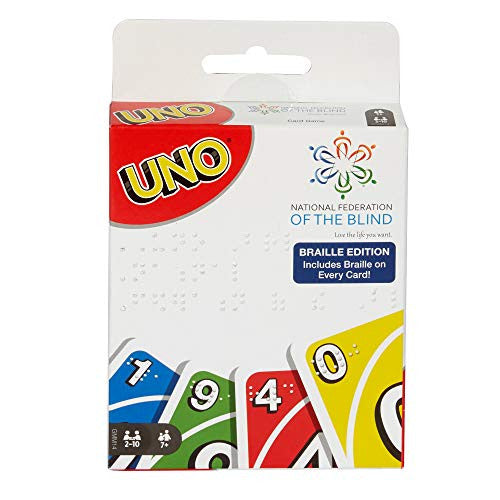 UNO Braille Family-favorite card game