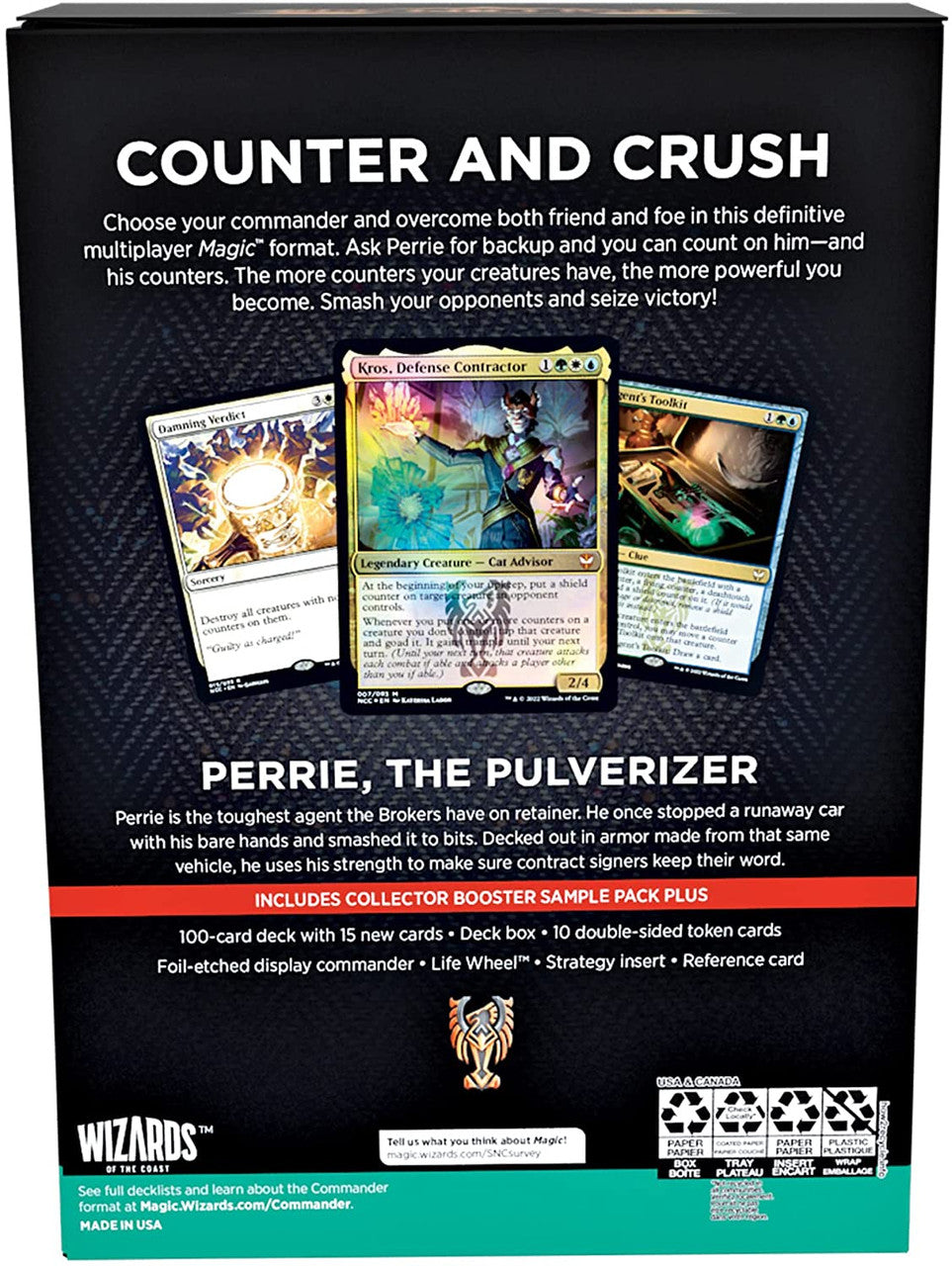 MTG Magic The Gathering Streets Of New Capenna Commander Deck Bedecked Brokers Single Pack WOC-C95160000-BedeckedBrokers