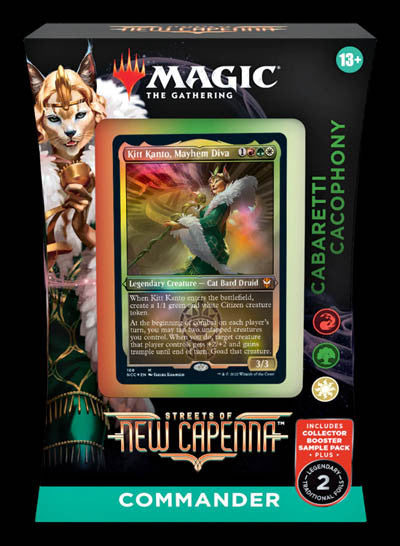 MTG Magic The Gathering Streets Of New Capenna Commander Deck Cabaretti Cacophony Single Pack WOC-C95160000-CabarettiCacophony
