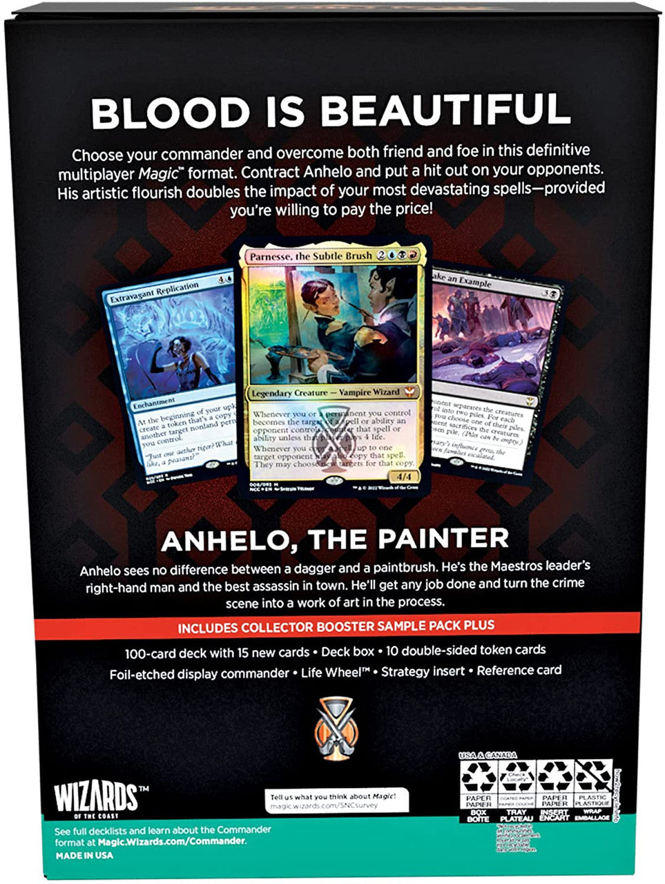Magic The Gathering Streets Of New Capenna Commander Deck Maestros Massacre Single Pack WOC-C95160000-MaestrosMassacre