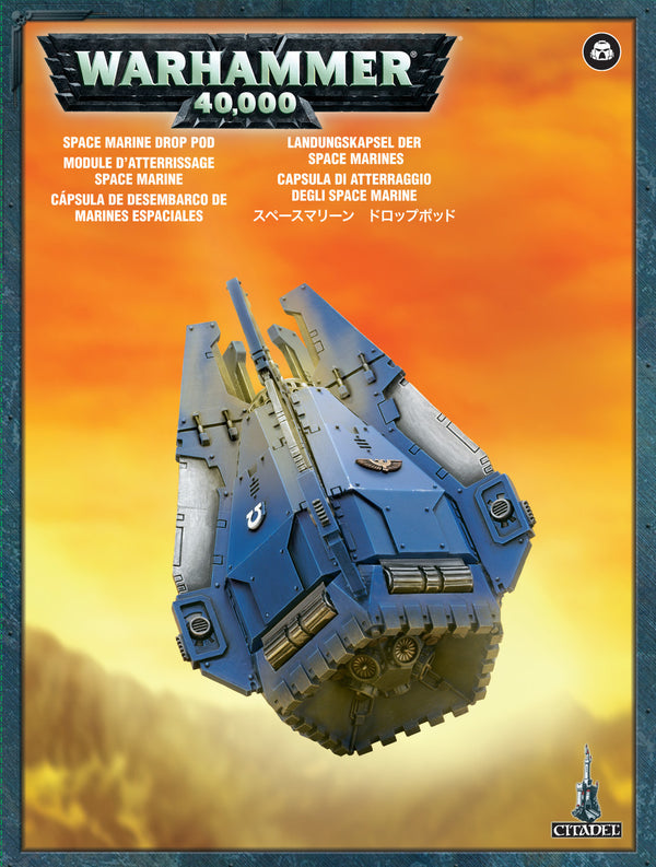 Games Workshop Warhammer 40K Space Marines Drop Pod Miniature 48-27