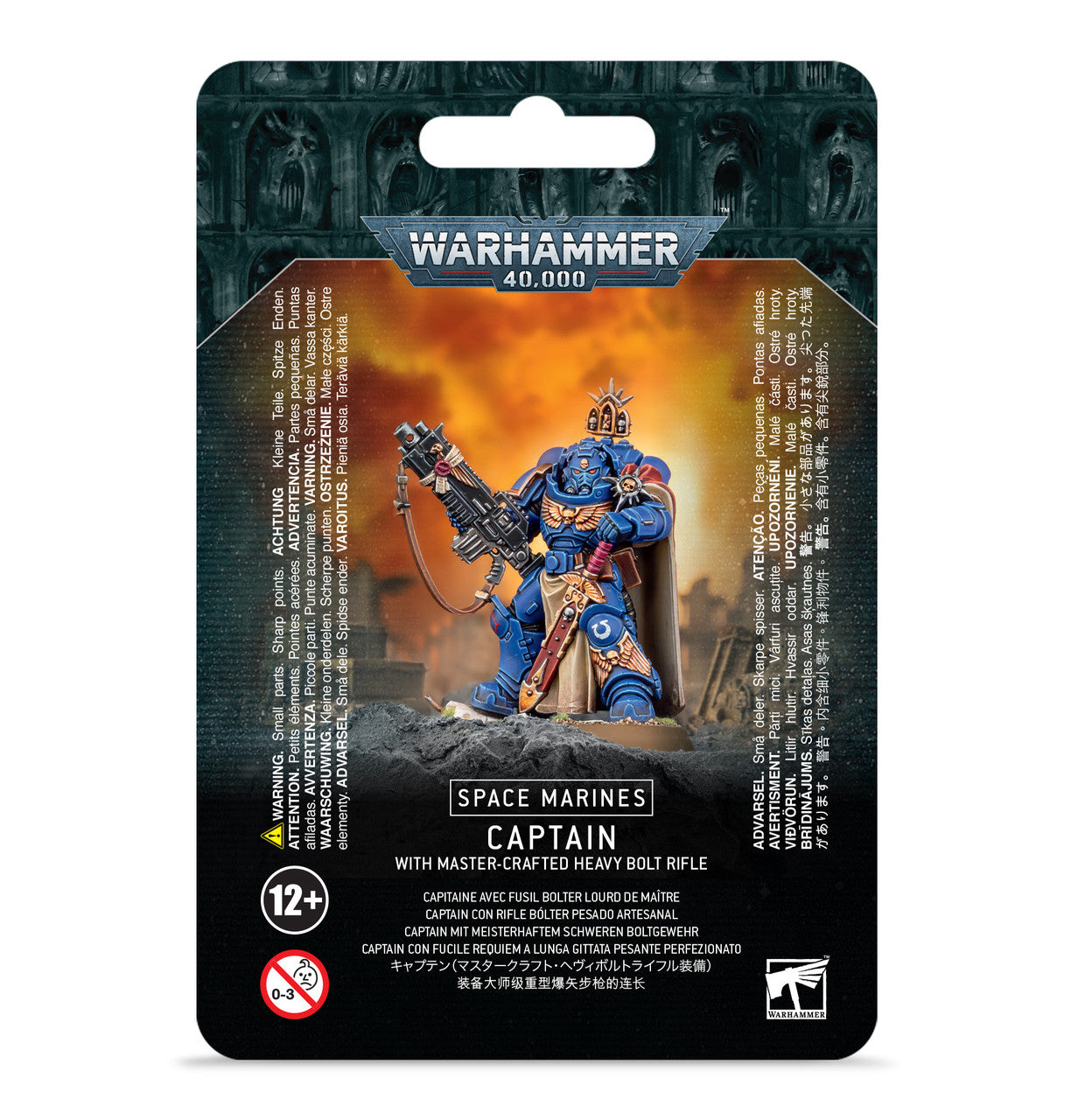 Games Workshop Warhammer 40K Space Marines Captain with Master-crafted Heavy Bolt Rifle 48-48