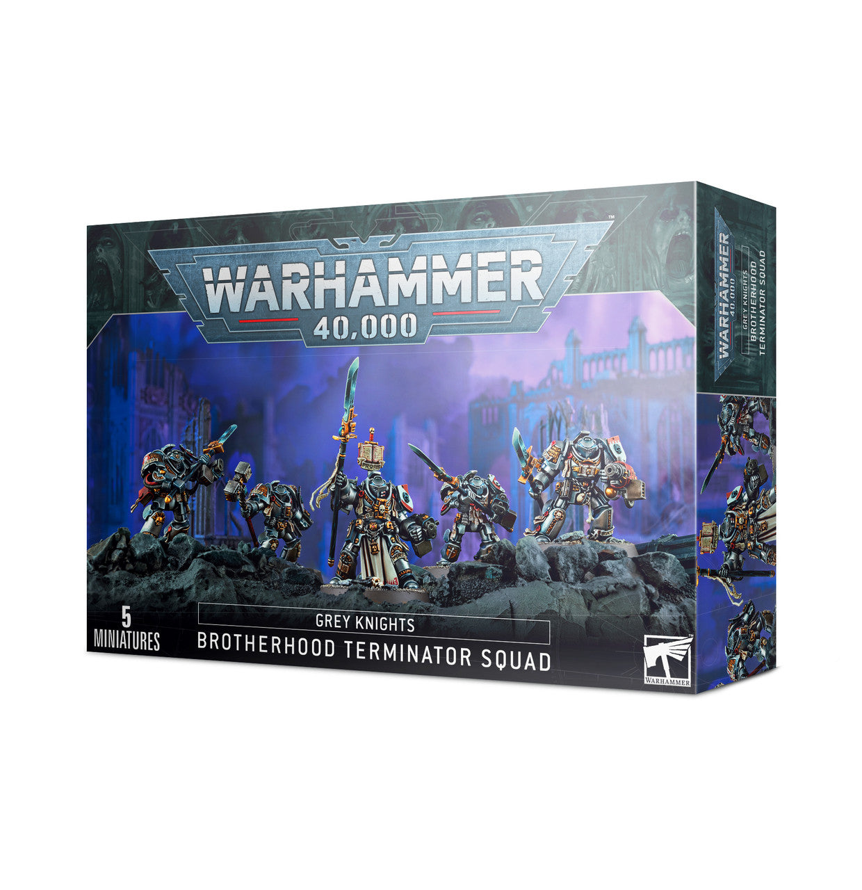 Games Workshop Warhammer 40K Grey Knights Paladin and Brotherhood Terminator Squad Miniatures 57-09