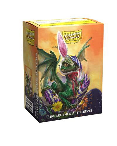 Dragon Shield Sleeves Standard Size Easter Dragon 2022 Artwork On Brushed Back Card 100 Ct AT-12081