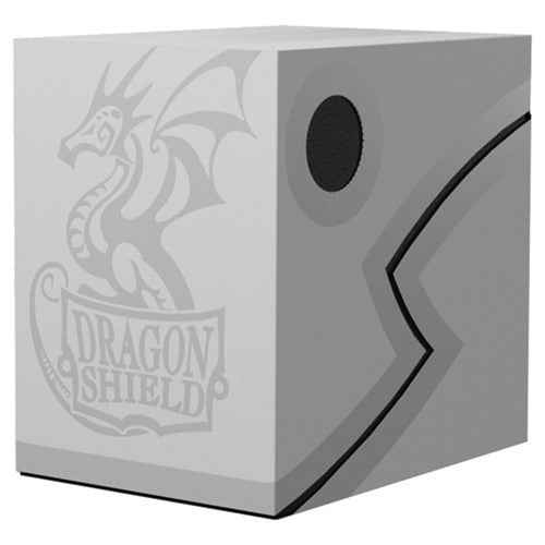 Dragon Shield Double Shell Ashen White or Black Color Card Deck Box AT-30635