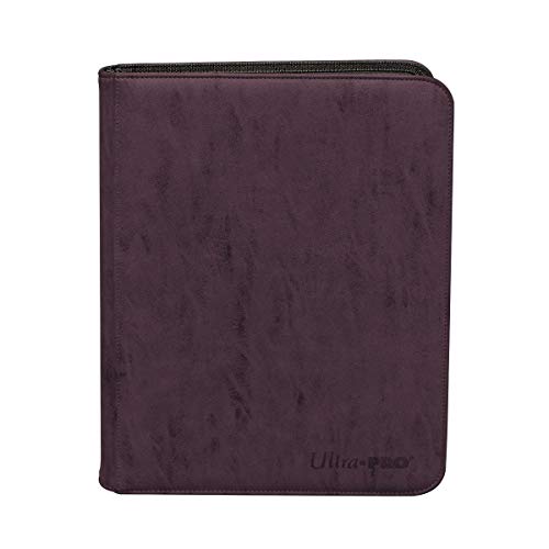 Suede Collection Zippered 9-Pocket Premium PRO-Binder - Amethyst