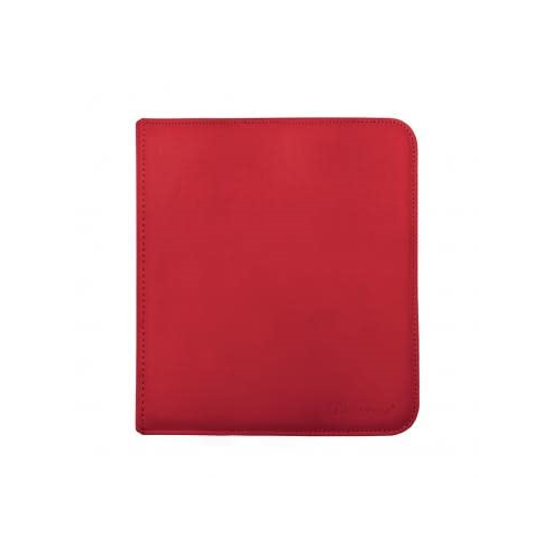 Ultra Pro E-15743 Ultra Pro-12 Pocket Zippered Pro Binder-Red