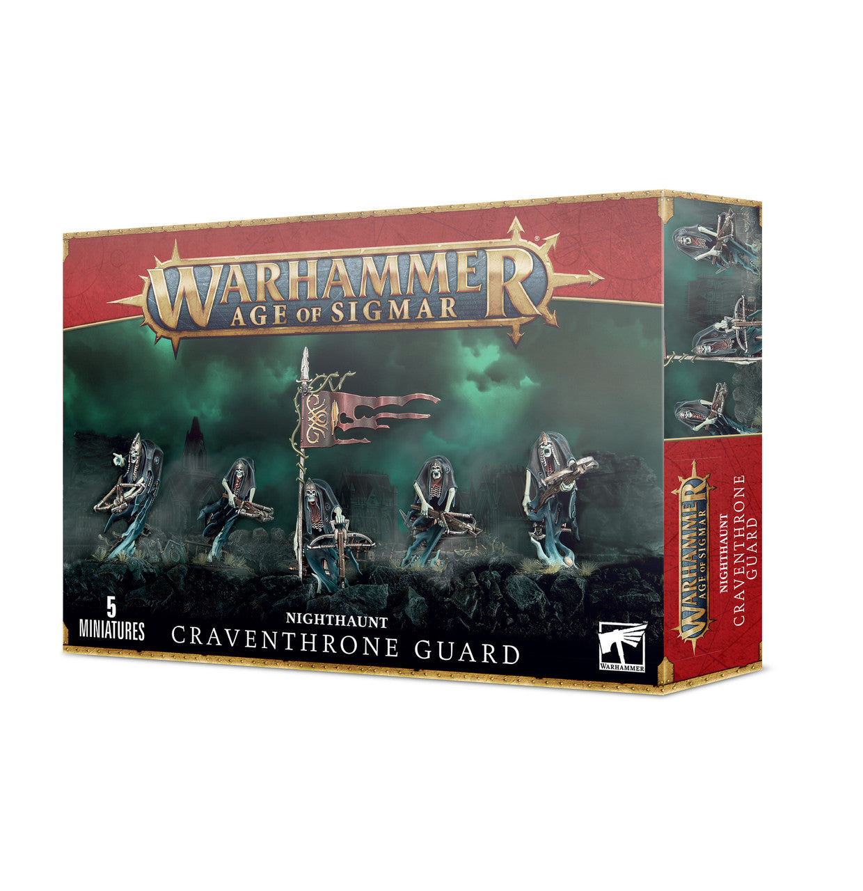 Games Workshop Warhammer Age of Sigmar Nighthaunt Craventhrone Guard Miniatures 91-66