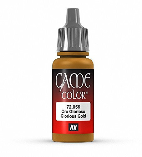 Vallejo Game Color Glorious Gold Acrylic Non Toxic Paints 17ml VAL-72056