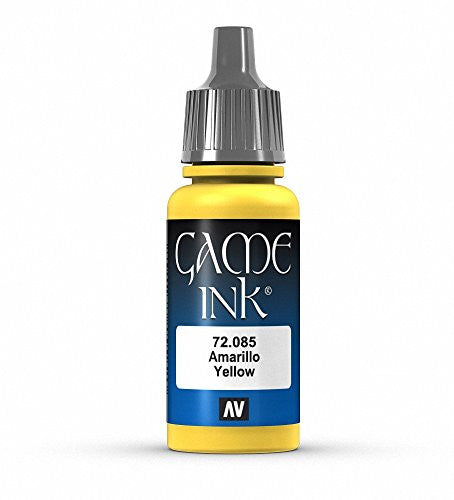 Vallejo Game Color Yellow Acrylic Non Toxic Paints 17ml VAL-72085