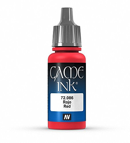 Vallejo Game Color Red Acrylic Non Toxic Paints 17ml VAL-72086