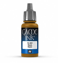 Vallejo Game Color Sepia Acrylic Non Toxic Paints 17ml VAL-72091