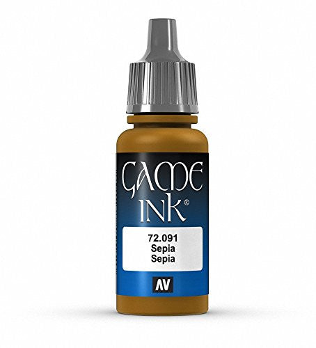 Vallejo Game Color Sepia Acrylic Non Toxic Paints 17ml VAL-72091