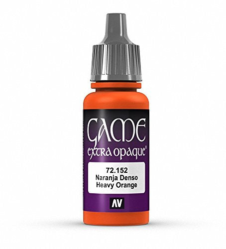 Vallejo Game Color Heavy Orange X-Opaque Non Toxic Acrylic Paints 17ml VAL-72152