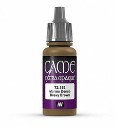 Vallejo Game Color Heavy Brown X-Opaque Non Toxic Acrylic Paints 17ml VAL-72153