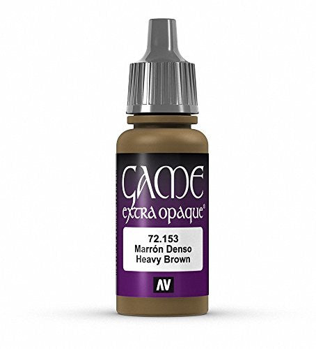 Vallejo Game Color Heavy Brown X-Opaque Non Toxic Acrylic Paints 17ml VAL-72153