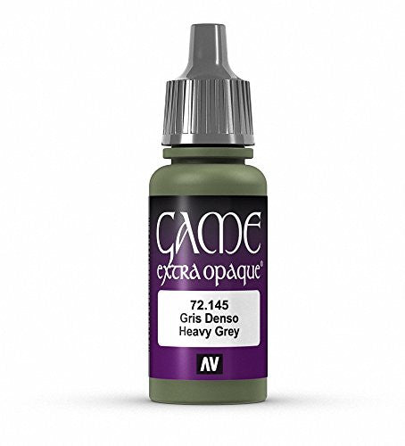Vallejo Game Color Heavy Grey X-Opaque Non Toxic Acrylic Paints 17ml VAL-72145
