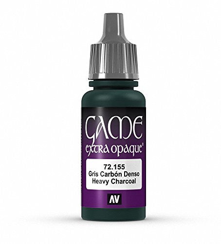 Vallejo Game Color Heavy Charcoal X-Opaque Paint Non Toxic Acrylic Paints 17ml VAL-72155