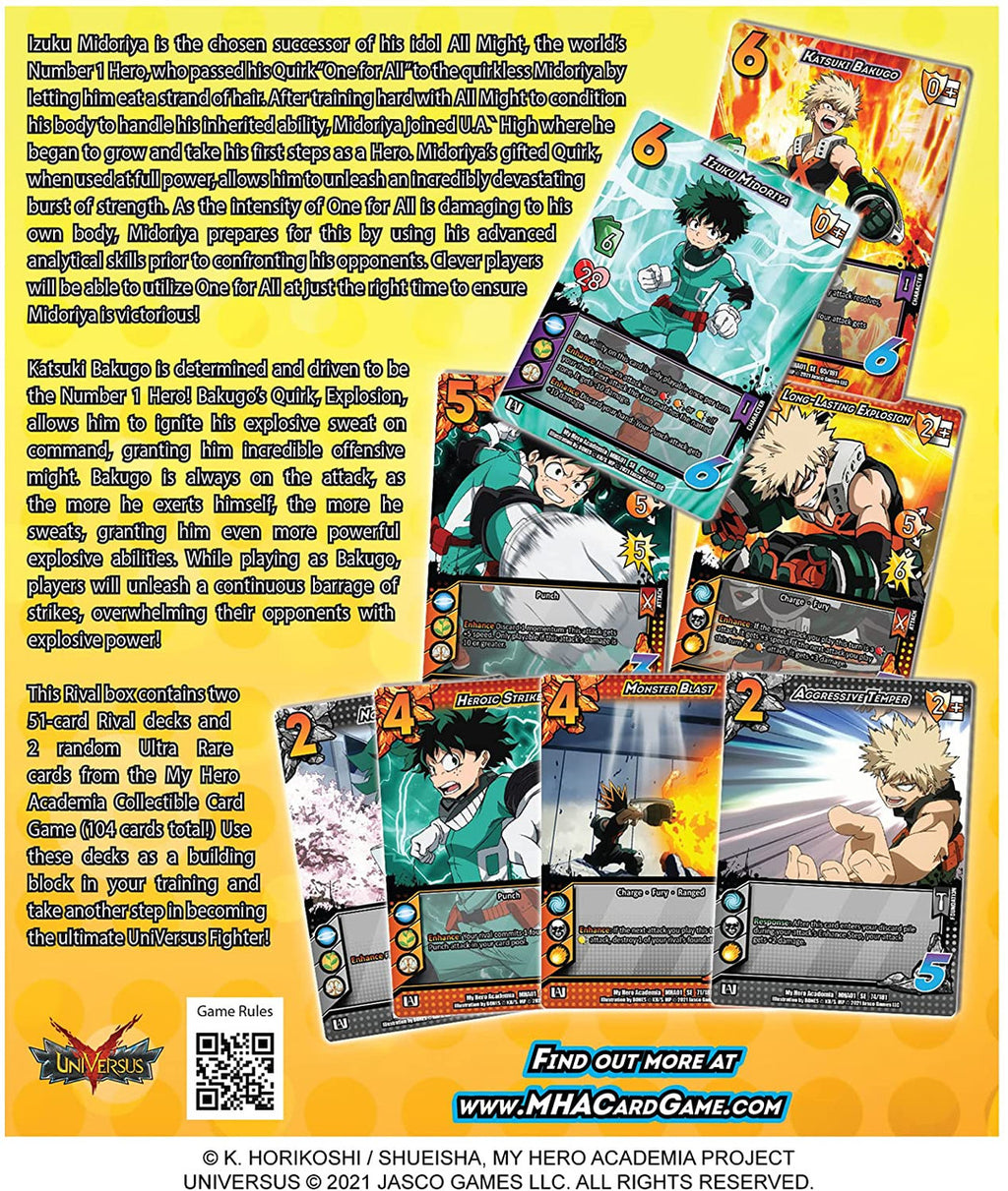 My Hero Academia CCG 2 Player Rival Deck