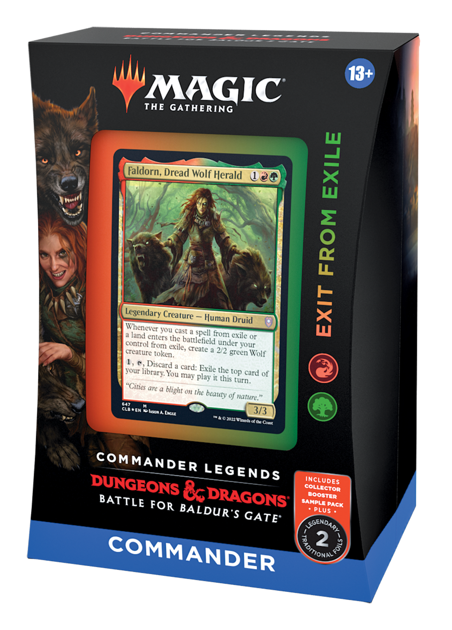 MTG Magic The Gathering CCG Commander Legends Battle For Baldur's Gate Commander Deck Exit From Exile Single Pack BBG-CDD-ExitFromExile