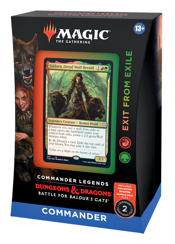 MTG Magic The Gathering CCG Commander Legends Battle For Baldur's Gate Commander Deck Exit From Exile Single Pack BBG-CDD-ExitFromExile