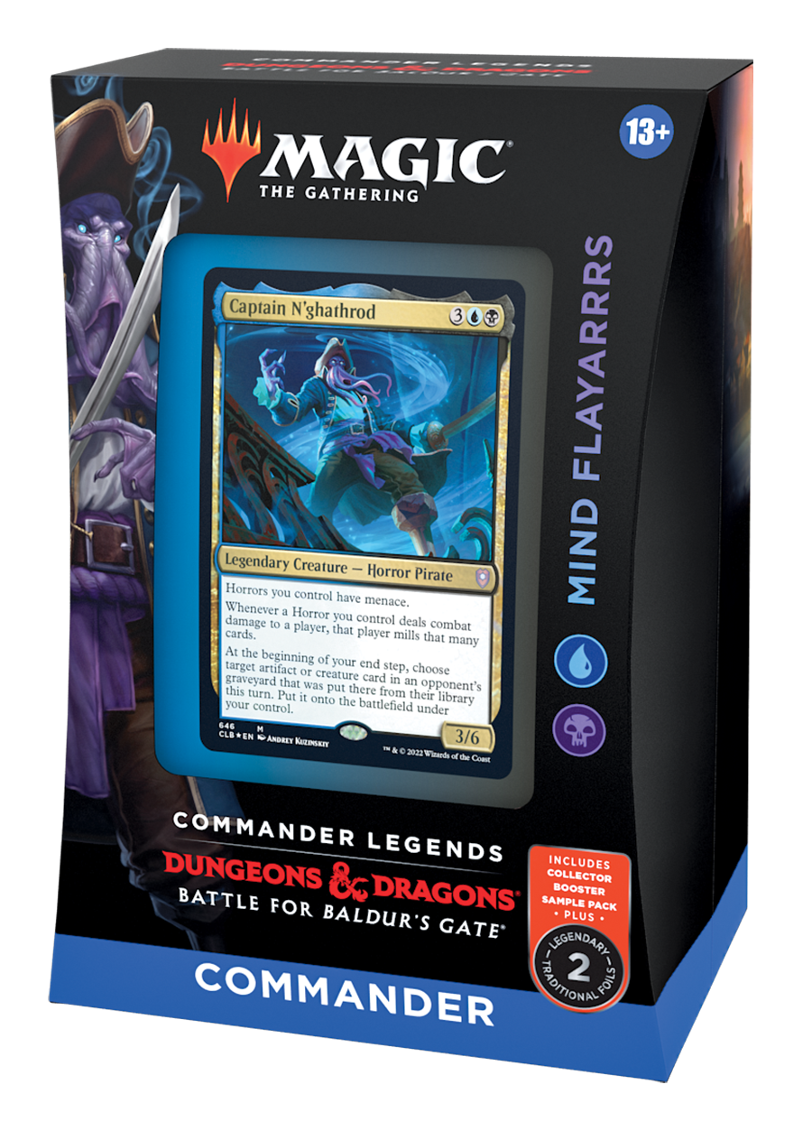 MTG Magic The Gathering CCG Commander Legends Battle For Baldur's Gate Commander Deck Mind Flayarrrs Single Pack BBG-CDD-MindFlayarrrs