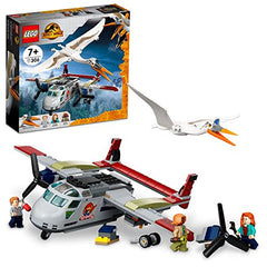 LEGO Jurassic World Quetzalcoatlus Plane Ambush Dinosaur Building Toy Set for Kids Aged 7 and up 293 Pieces