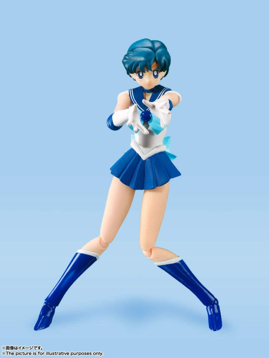 TAMASHII NATIONS Sailor Mercury -Animation Color Edition- Pretty Guardian Sailor Moon, Bandai shii Nations S.H. Figuarts