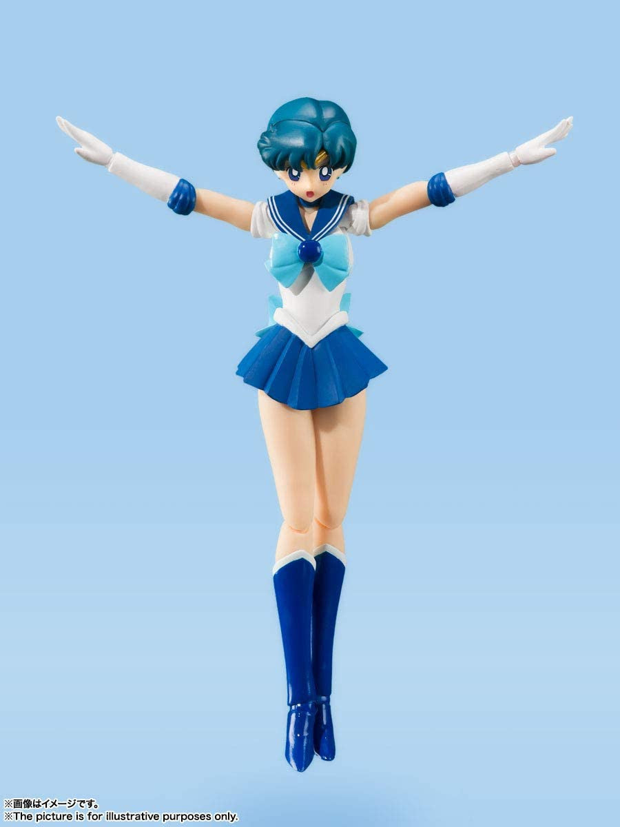 TAMASHII NATIONS Sailor Mercury -Animation Color Edition- Pretty Guardian Sailor Moon, Bandai shii Nations S.H. Figuarts