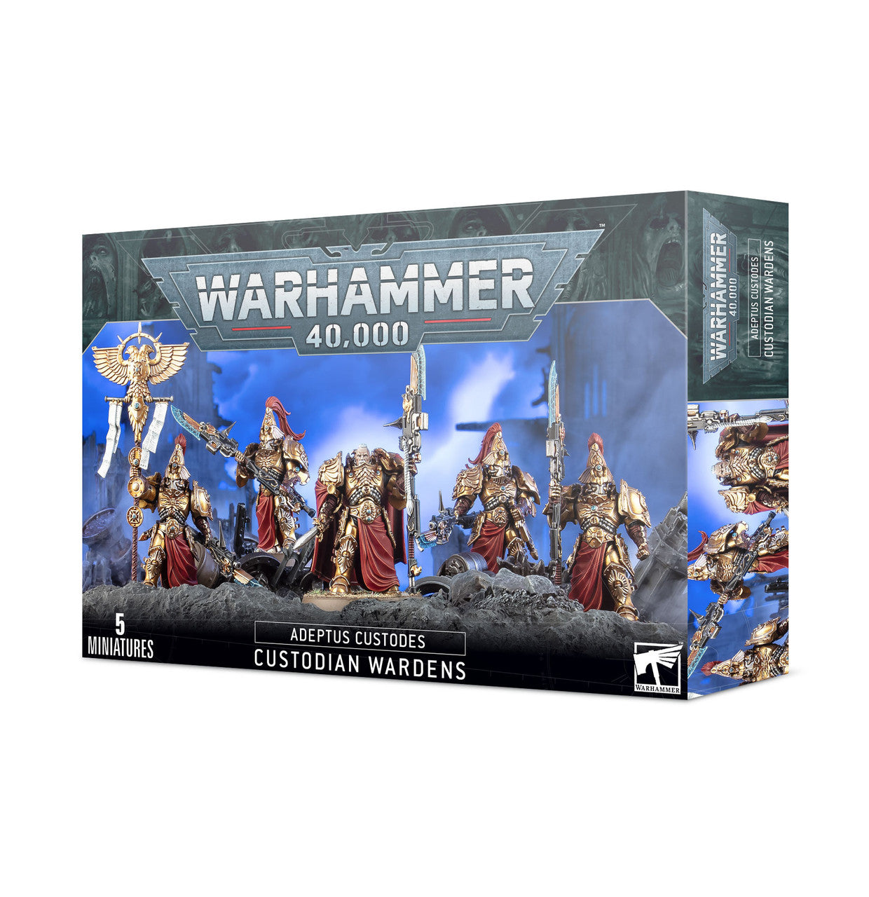 Games Workshop Warhammer 40k Adeptus Custodes Custodian Wardens Miniature 01-11