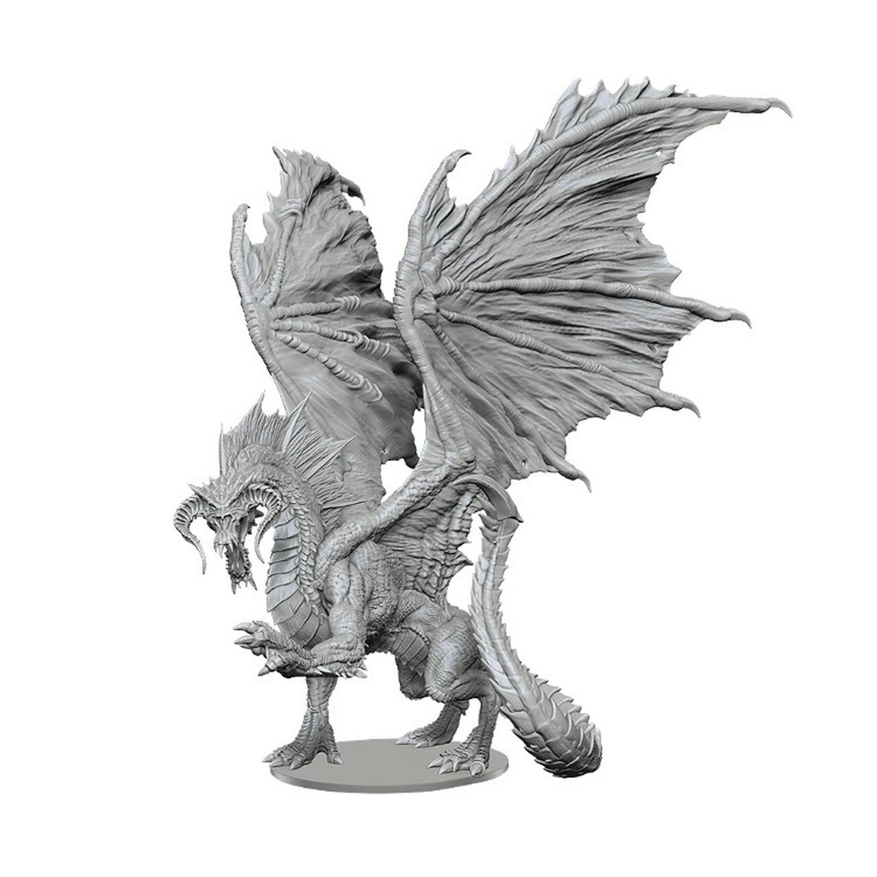 Wizkids Dungeons and Dragons Nolzurs Marvelous Unpainted Miniatures Adult Black Dragon D&D WZK90577