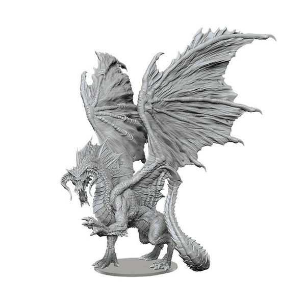 Wizkids Dungeons and Dragons Nolzurs Marvelous Unpainted Miniatures Adult Black Dragon D&D WZK90577