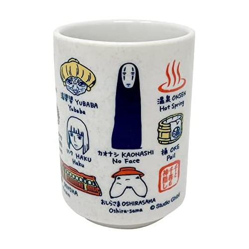 Studio Ghibli via Bluefin Benelic Spirited Away Japanese Teacup - Official Studio Ghibli Merchandise, White