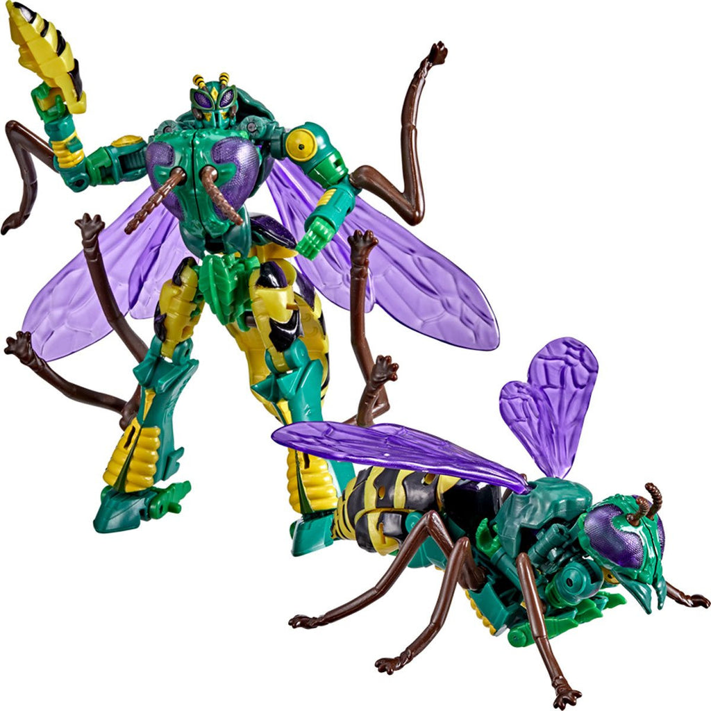 Transformers Toys Generations War for Cybertron: Kingdom Deluxe WFC-K34 Waspinator Action Figure - Kids Ages 8 and Up, 5.5-inch