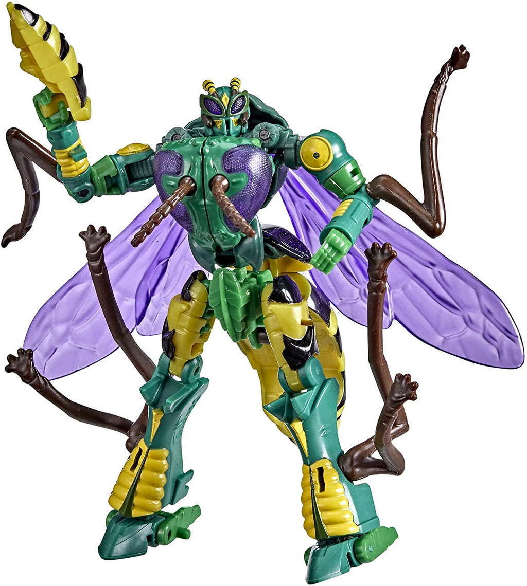 Transformers Toys Generations War for Cybertron: Kingdom Deluxe WFC-K34 Waspinator Action Figure - Kids Ages 8 and Up, 5.5-inch