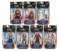 Thor 4 Legends AST 6" Build-A-Figure wave with six of the seven figures (ASSORTED)
