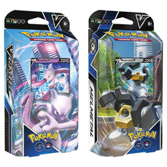 Pokemon TCG Pokemon GO V Battle Decks Mewtwo V and Melmetal V Display (8)