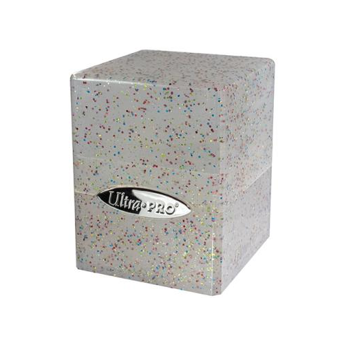 Ultra Pro Satin Cube Glitter Clear 100+ Card Deck Box