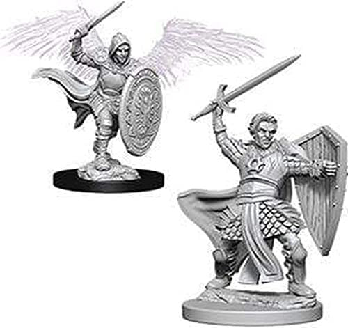 Dungeons and Dragons Wizkids Aasimar PaladinNECA Nolzurs Marvelous Unpainted s Wave 5 Aasimar Male Paladin Miniature D&D WZK73342