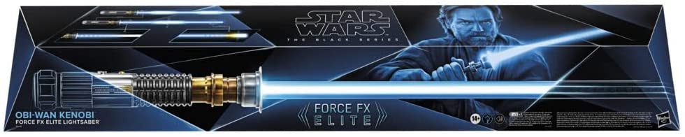 Star Wars The Black Series Elite Obi-Wan Kenobi Force FX Lightsaber Prop Replica