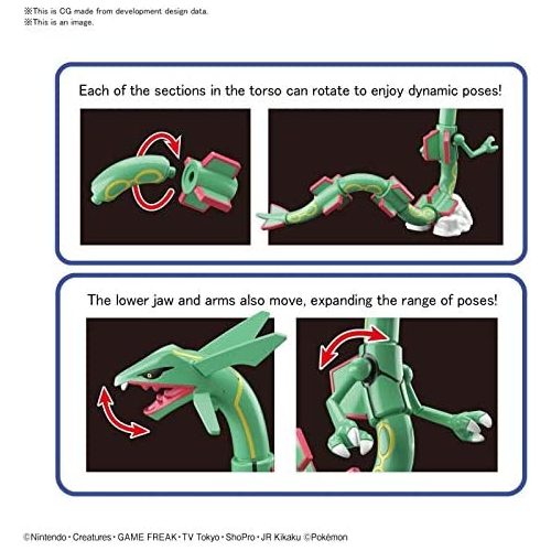 Bandai Hobby - Pokemon - Rayquaza, Bandai Spirits Pokemon Model Kit