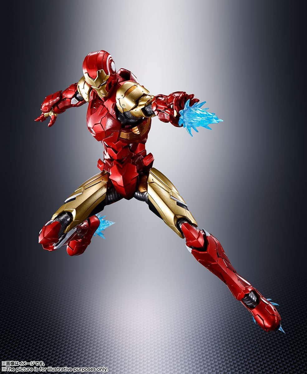 SH Figuarts Tech On Avengers Iron Man Kit Set Bundle is a New SH Figuarts collaboration between Marvel Comics and Bandai Spirits