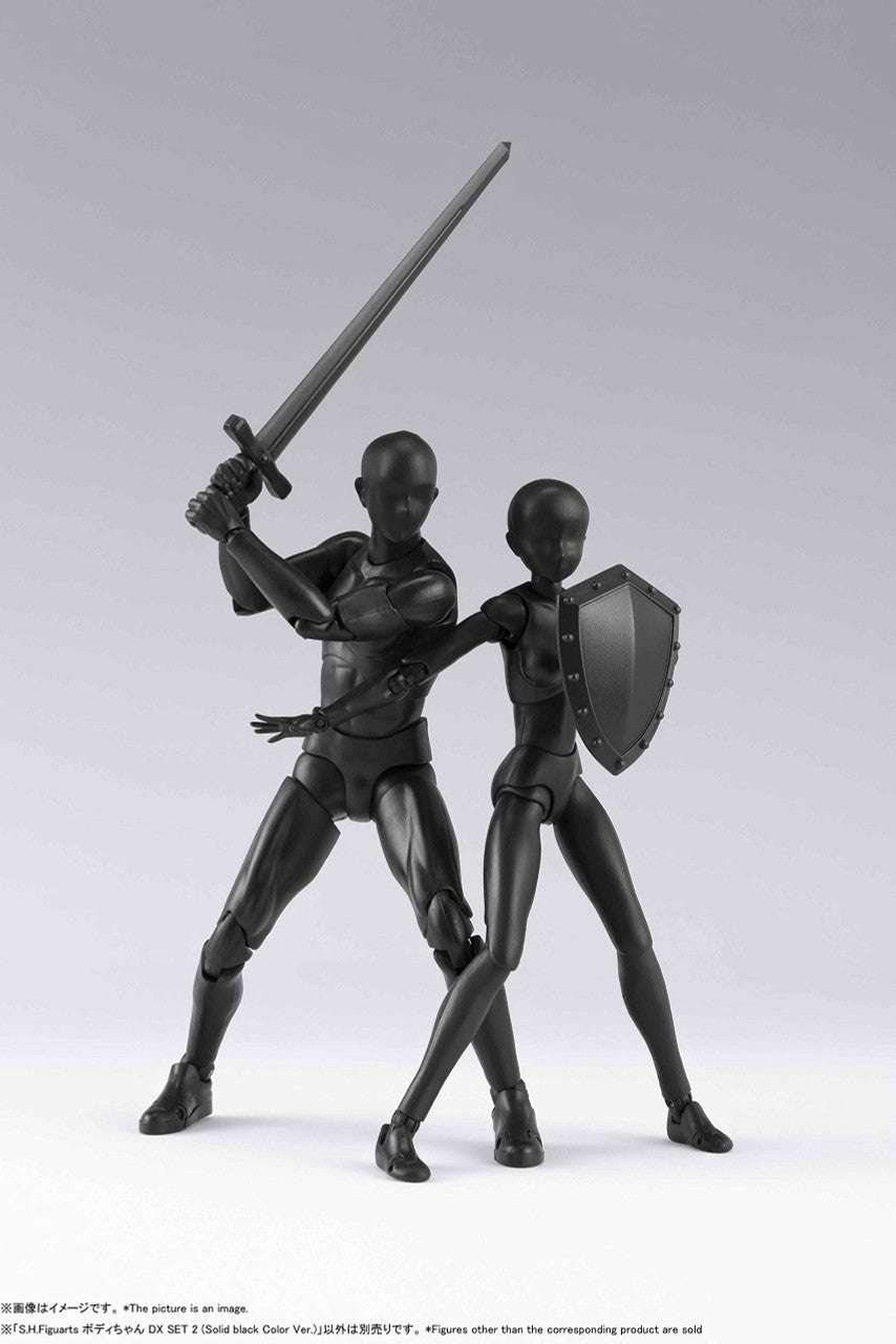 Body-Chan DX Set 2 (Solid Black Color Version), Bandai TamashiiNations S.H. Figuarts