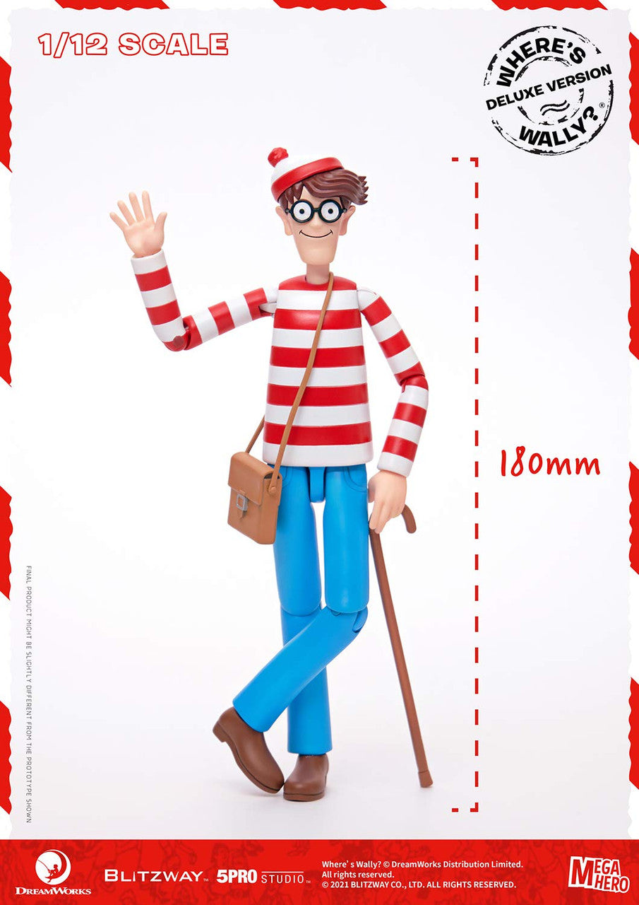 Blitzway - Waldo 1/12th Scale Action Figure (DX ver.) [Where's Waldo?], 5Pro Studio MEGAHERO Series (BZW47950)