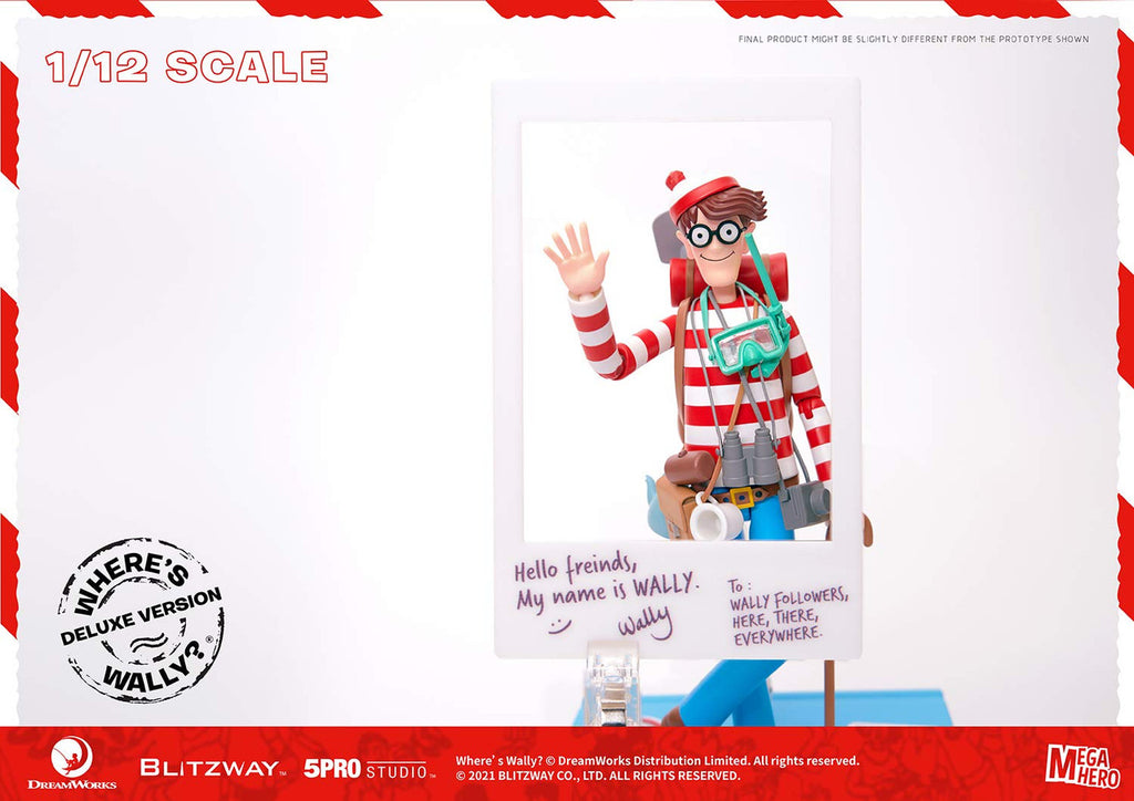 Blitzway - Waldo 1/12th Scale Action Figure (DX ver.) [Where's Waldo?], 5Pro Studio MEGAHERO Series (BZW47950)