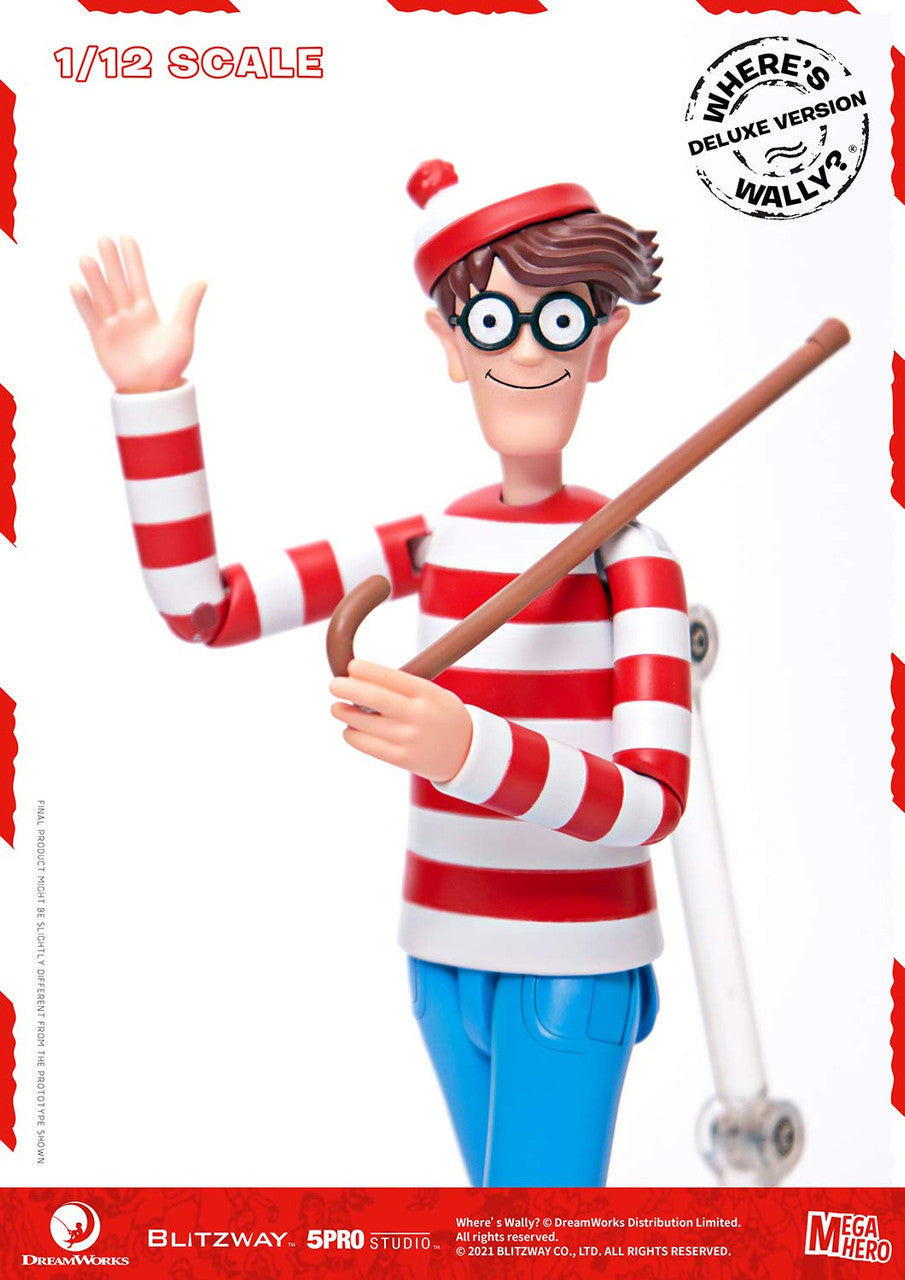 Blitzway - Waldo 1/12th Scale Action Figure (DX ver.) [Where's Waldo?], 5Pro Studio MEGAHERO Series (BZW47950)