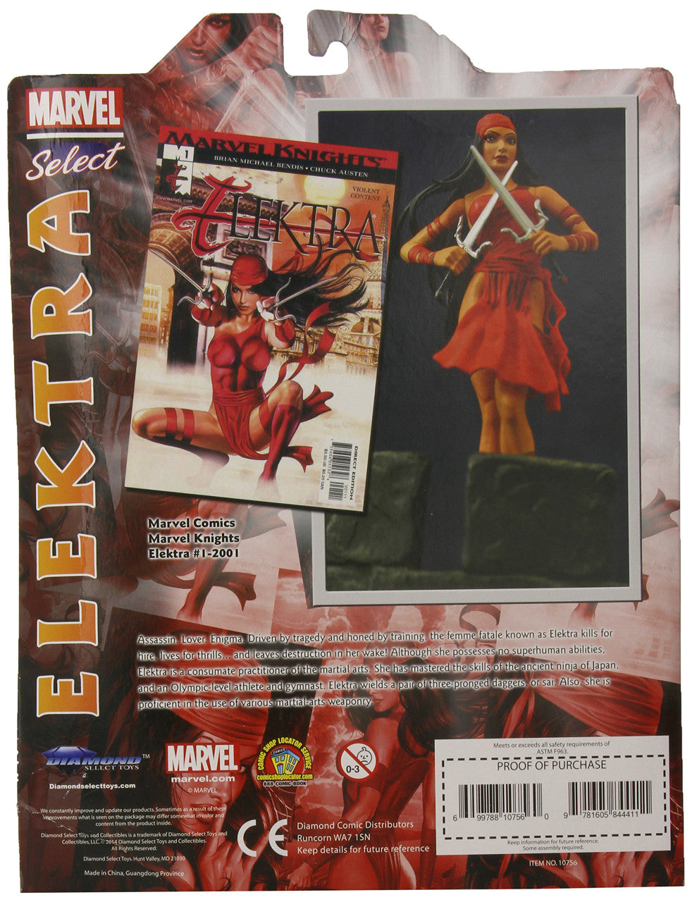 MARVEL SELECT ELEKTRA ACTION FIGURE (O/A)