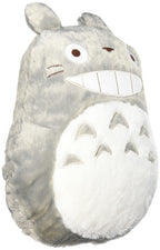 Studio Ghibli via Bluefin Marushin My Neighbor Totoro Big Grey Totoro Die-Cut Cushion - Official Studio Ghibli Merchandise, Grey,White