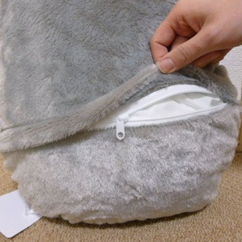 Studio Ghibli via Bluefin Marushin My Neighbor Totoro Big Grey Totoro Die-Cut Cushion - Official Studio Ghibli Merchandise, Grey,White